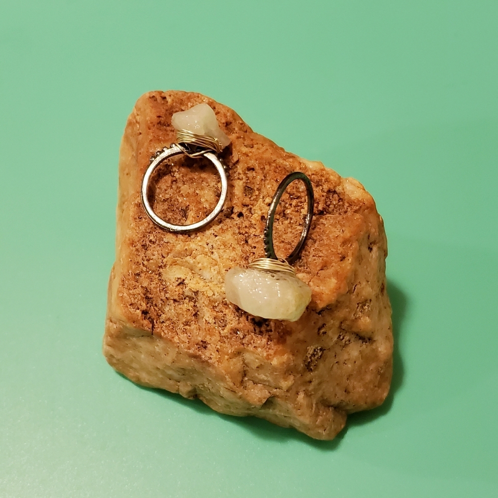 Alien quartz ring